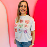 Bible Verses Candy Hearts Tee