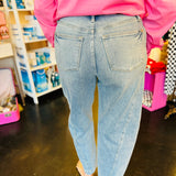 Judy Blue Side Panel Barrel Jeans