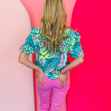 Spring Crocus Pink Cropped Jeans