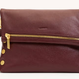 Hammitt VIP Medium - A luxurious cherrywood red handbag with gold hardware.