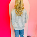 Sleet Acid Wash Fleece Sweatshirt