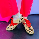 Dixie Leopard Red Sneakers