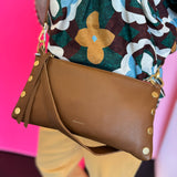 Hammitt Kyle Small Mahogany With Red Zipper Crossbody