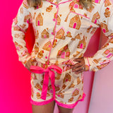 Gingerbread Wonderland Ruffle Pajama Set