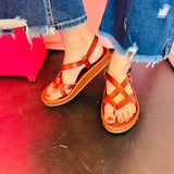 Mia Zurie Strappy Studded Sandal
