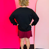 Solid Burgundy Skort