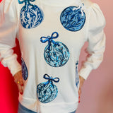 Kelly Blue Ornaments Sweatshirt