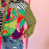 Yellow Abstract Top