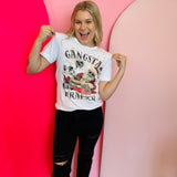 Santa Gangsta Wrapper Rhinestone Tee