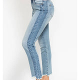 Judy Blue HW Vintage Wash / Fray Hem Jeans