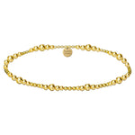 Bara Boheme elegant 14K gold filled beaded bracelet with mixed 2mm and 3mm beads.