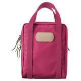 Jon Hart Shag Bag, 11x8.5x6 in, coated canvas with leather trim, versatile golf and accessory bag.