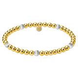 Bara Boheme elegant 14K gold filled beaded bracelet with mixed 4mm and 5mm Sophie beads.