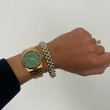 Pearl Two Pearl Band Bracelet