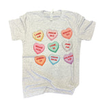 Bible Verses Candy Hearts Tee