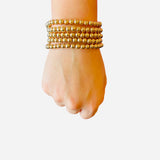 Gold Bracelet Set 6mm (Water Resistant)