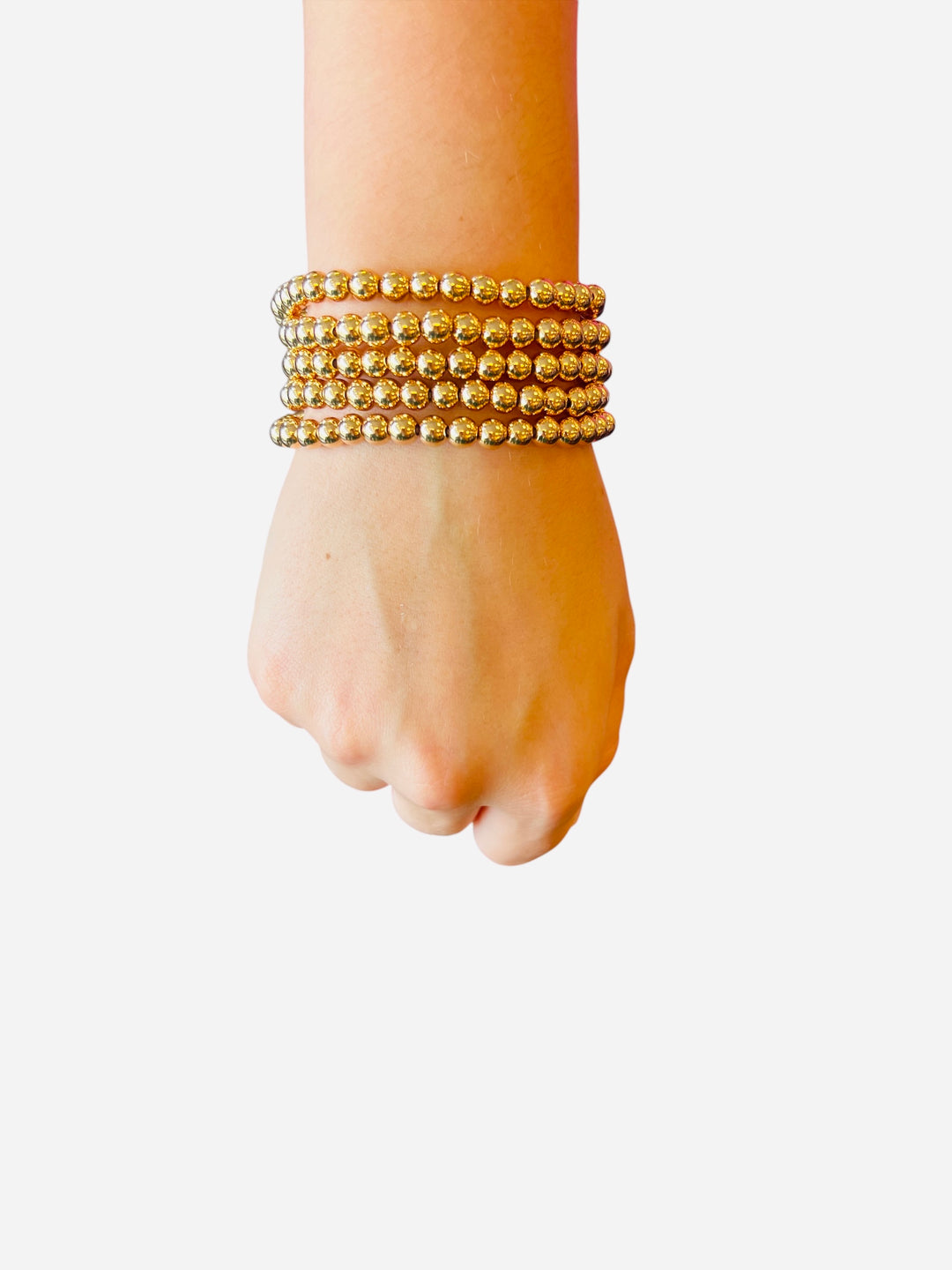 Gold Bracelet Set 6mm (Water Resistant)