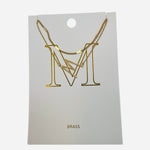 M Initial necklace