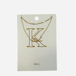 K Initial necklace
