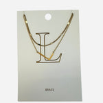 L Initial necklace