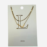 L Initial necklace