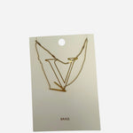 V Initial necklace
