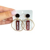Panthers Game Day Dangle Earrings