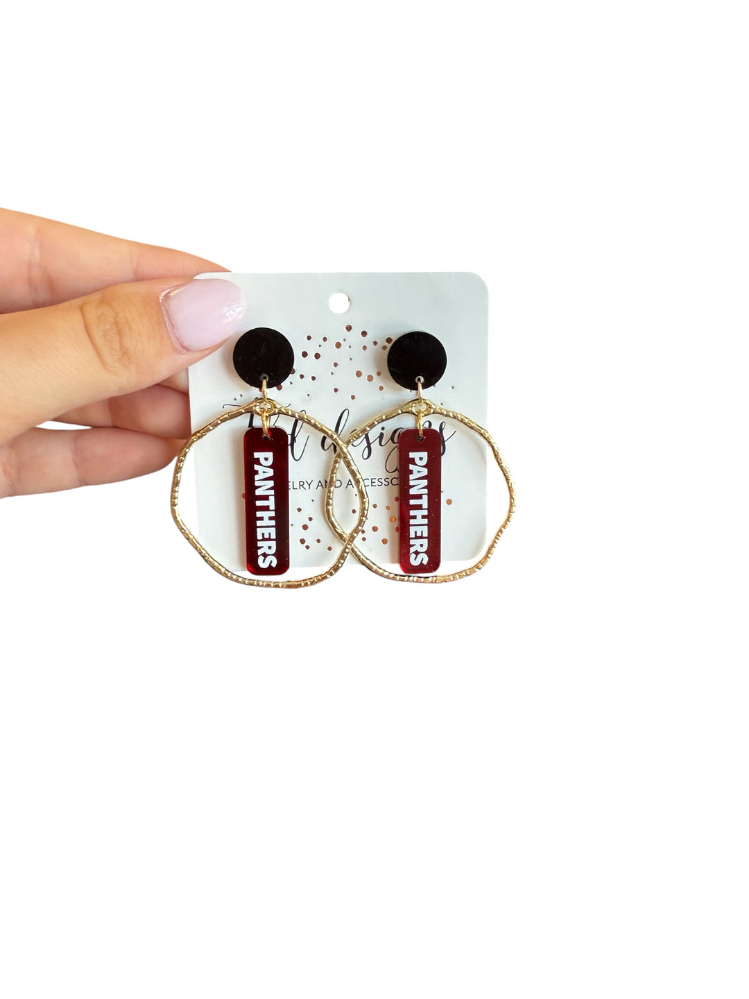 Panthers Game Day Dangle Earrings