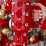 Santa's Signature Bow Tumbler