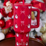 Santa's Signature Bow Tumbler