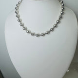 silver beaded necklace