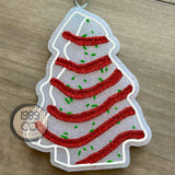 Snack Cake car freshie with Vanilla Buttercreme scent, fun bakery-inspired design for sweet car freshness.