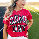 Red Football Stud Earrings