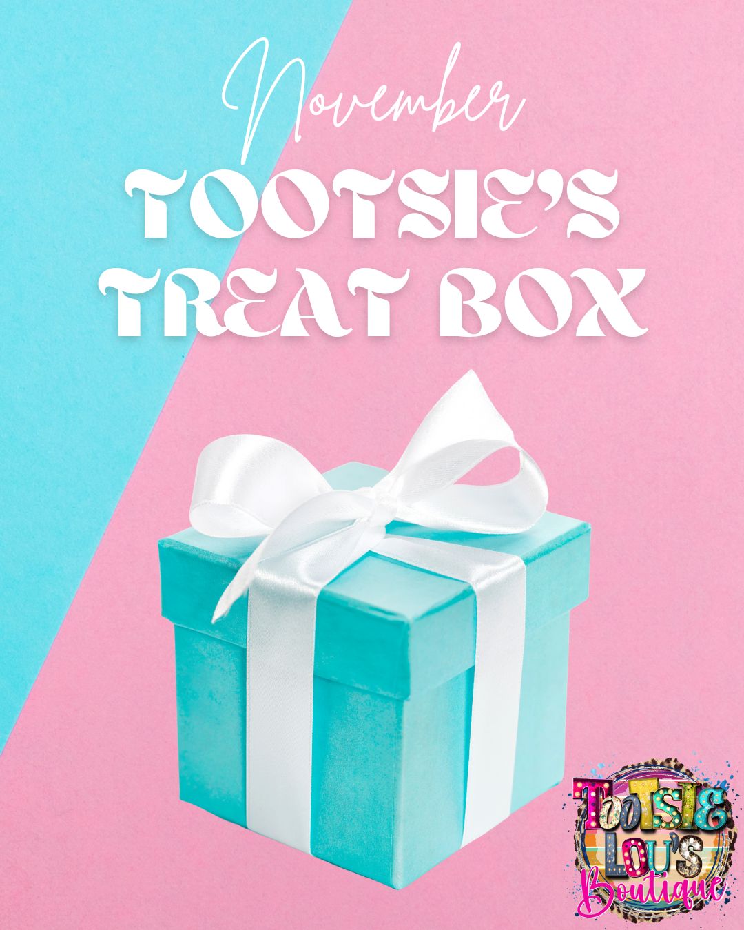 A mystery box filled with goodies every month.