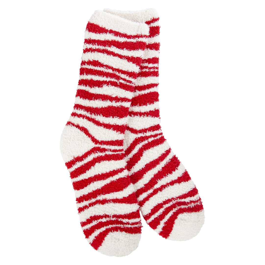 World's Softest Socks - Red Zebra