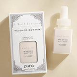 Pura Washed Cotton fragrance refill bottle.
