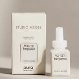 Pura White Bergamot fragrance refill bottle.