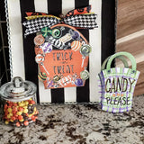 Black & White Striped Display Board