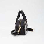 Black Clear Plastic Top Handle Crossbody