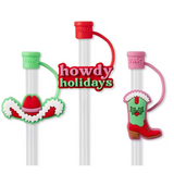 Swig Howdy Holidays Straw Topper Set
