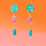 Good Fortune Jade & Blue Glam Dangles