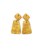 Gold & Black Double Dangles