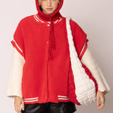 Red Ivory Quilted Puffer Bag