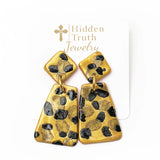 Gold & Black Double Dangles