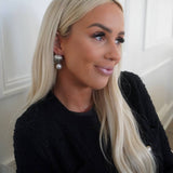 Aubrey Silver Earrings (Water Resistant)