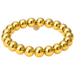 Bara Boheme elegant 14K gold filled beaded bracelet with 8mm beads.