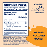Skinny Mixes Vampire Kiss syrup nutrition facts.