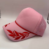 Pink Captain Foam Trucker Hat
