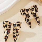 Leopard Bow Earrings