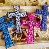 Stained Glass Cross Car Freshie